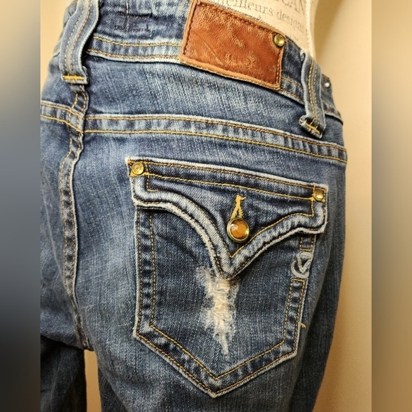 Vintage Rhinestone Skinny Jeans - Picture 9 of 11